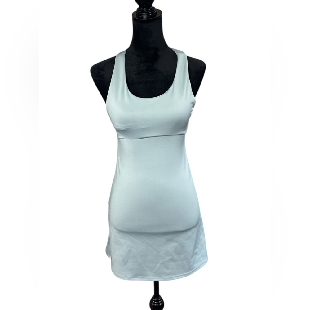 ALO Yoga Mint Green Racerback Mini Dress - Picture 2 of 6